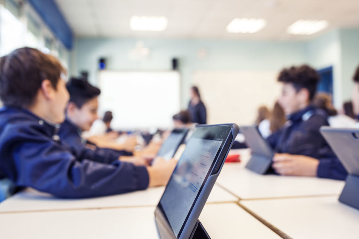 Schüler Laptop Lernen Digital